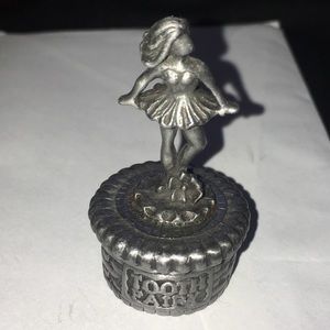 Metal Ballerina tooth fairy box